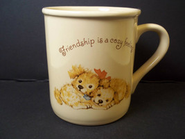 Hallmark coffee mug Puppies Friendship is a cozy feeling 8 oz - $8.50
