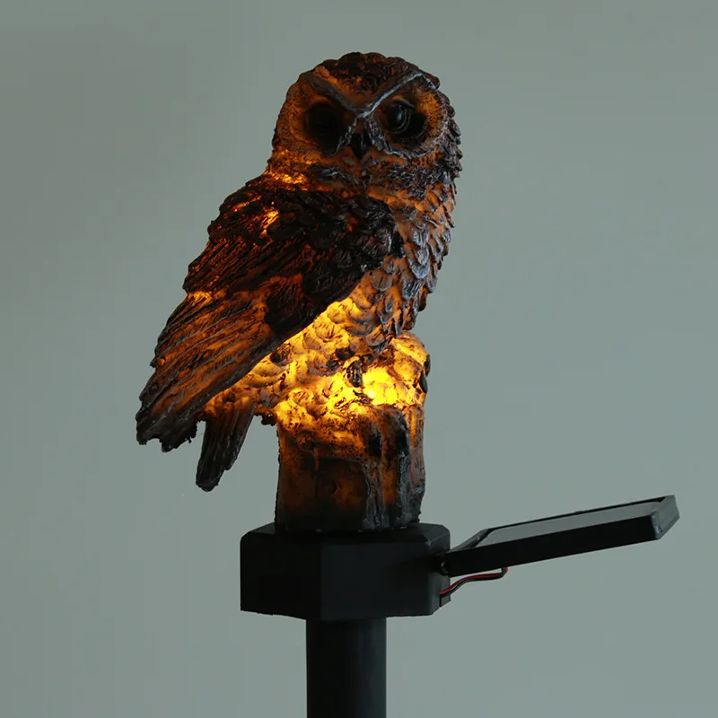 Solar Owl Garden Lights Outdoor Waterproof LED Lawn Lamp Fairy scape Lights  Str - £151.01 GBP