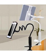 Gooseneck Tablet Holder Flexible Long Arm Bracket Mount Clamp Bed Desk f... - $27.99