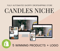  CANDLE NICHE Fully Automated Dropshipping Store Website + candlesretail.com - £106.05 GBP