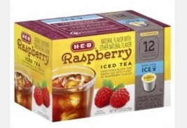 H.E.B Iced Tea Single Serve Cups 12 cts. Raspberry (Pack of 2) - £24.91 GBP