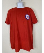 NWOT Gildan Softstyle Men Size L Red Retro Chile Futbol Soccer T Shirt S... - £7.07 GBP