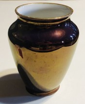 Noritake Hand Painted Luster Vase Art Vintage - £19.78 GBP