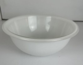 CorningWare Pyrex Mixing Bowl  White Clear Bottom #323 8.5 Ins. Dia. Micro. Safe - £7.42 GBP