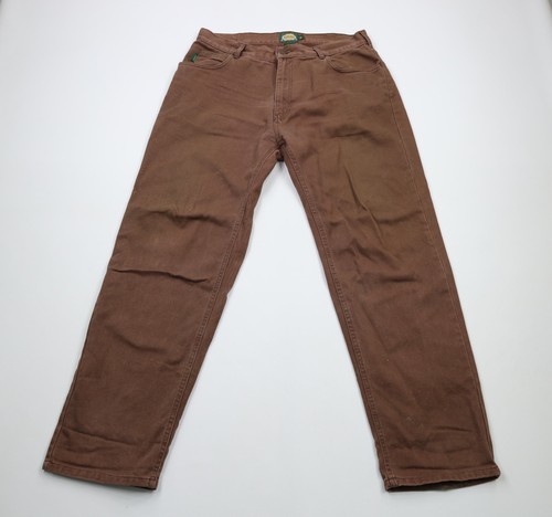 Vintage Cabelas Mens Size 38x32 Distressed Spell Out Bootcut Denim Jeans... - $42.04