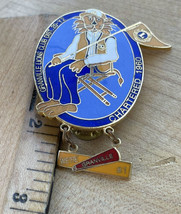 Lions Club Lapel Pin Granville Dist. 20-Y2 Chartered 1960 We&#39;re #1 2.5&quot; - $335.51 MXN