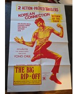 Vintage 1970s Movie Poster Korean Connection The Big Rip-Off Martial Art... - $96.95