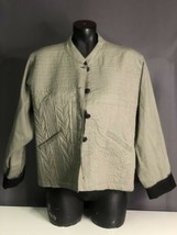 Orvis Button Down Womens Green Cotton Jacket Lrg - $39.59