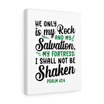  Psalm 62:6 Salvation My Fortress Bible Verse Canvas Christian W - £60.74 GBP+