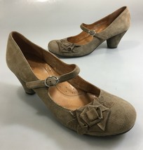 Naya 9 M Light Brown Suede 2.5&quot; Heels Mary Jane Shoes - £37.37 GBP