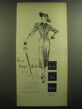 1947 Carson Pirie Scott & Co. Joseph Halpert Dress Ad - For a longer look - £14.53 GBP