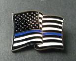 POLICE HONOR THIN BLUE LINE USA FLAG LAPEL PIN BADGE 1.25 INCHES - $5.74