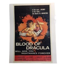 Blood of Dracula (1957) 7&quot;x11&quot; Laminated Mini Movie Poster Print - £7.96 GBP