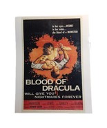 Blood of Dracula (1957) 7&quot;x11&quot; Laminated Mini Movie Poster Print - £7.85 GBP