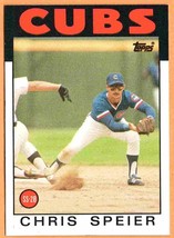 Chicago Cubs Chris Speier 1986 Topps #212 nr mt    - £0.39 GBP