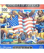 Dowdle ANIMALS OF AMERICA 500 piece puzzle New Sealed - £13.15 GBP