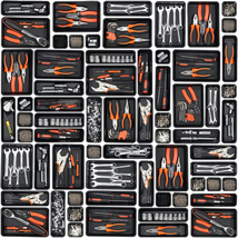 45 Pack Tool Box Organizer Tray Divider, Toolbox Desk Drawer Organizer,G... - $25.38