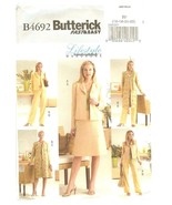 Butterick 4692 Misses &amp; Petite Jacket Skirt Pants Pattern 16,18,20, 22 U... - $10.47