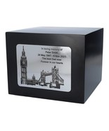 Urn with engraved special place London Big Ben black box for ashes Perso... - £115.26 GBP