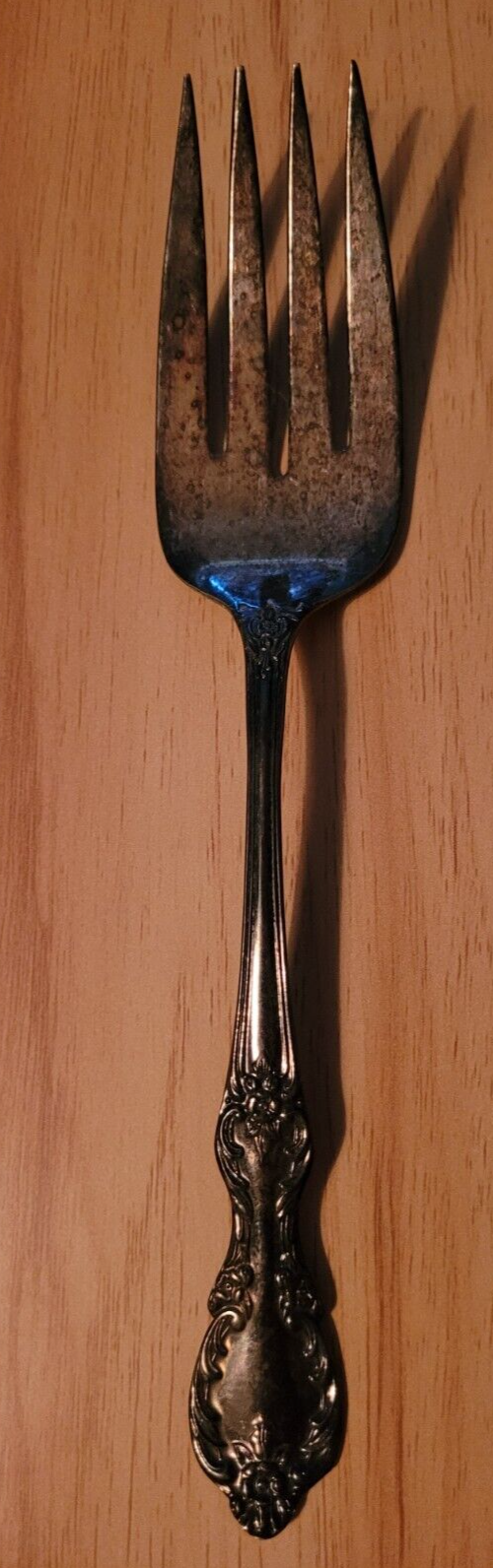 Vintage Meat Fork Silver Plated Rogers Mfg. Double Plated Tarnished Coll... - $9.99