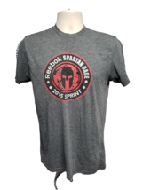 Reebok 2015 Sprint Spartan Finisher Race Trifecta Qualifier Adult S Gray TShirt - £14.87 GBP