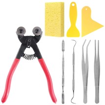8 Pieces Mosaic Tools Set Including 200Mm Heavy Duty Glass Mosaic Cut Nippers, 2 - £29.81 GBP