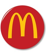 RONALD MCDONALD QTY 10 GOLDEN ARCHES 3&quot; Pin Button HALLLOWEEN COSTUME PROP - $606.67 MXN