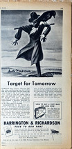 Harrington &amp; Richardson Target for tomorrow Scarecrow 1943 Vintage Print... - $10.22