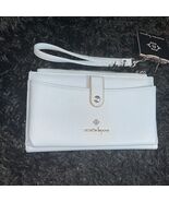 Nanette Lepore RYAE Wristlet ORGANIZER Vegan Leather MISTY BLUE NEW - $96.21 CAD
