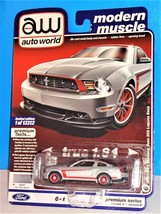 Auto World 2020 Modern Muscle #6 2012 Ford Mustang Boss 302 Laguna Seca Silver - £9.33 GBP