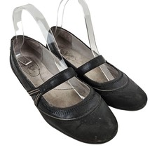 Life Stride Shoes Womens 8.5 Black Leona Mary Jane Flats Casual Soft System - $25.74