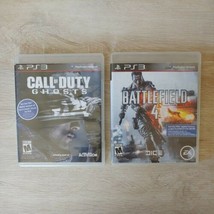 Call of Duty Ghosts &amp; Battlefield 4 Play Station 3 (PS3) Action Games Bundle EUC - £15.57 GBP