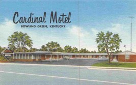 Cardinal Motel Bowling Green Kentucky linen postcard - £5.07 GBP