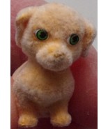 Flocked Light Tan Puppy In My Pocket With Green Eyes - $4.10 CAD