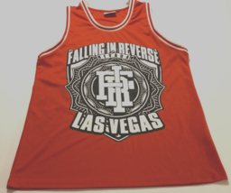 FALLING IN REVERSE 14 Destroy Vegas Orange Hard Rock Punk Basketball Jer... - £111.86 GBP