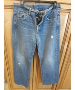 Men&#39;s Club Monaco Blue Jeans Button Fly  W32 L29 Worn - $18.92 CAD
