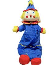 Vintage 1978 Dayton Hudson Corp Nylon Plush Clown Childrens Orangizer Hanging 32 - £37.37 GBP