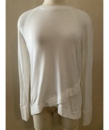 Athleta Criss Cross Sweatshirt Off White Long Sleeved Size Small Modal S... - $239.25 MXN