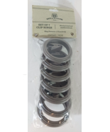 CLIP RINGS EYELET RINGS Drapery Curtain 7-Pk 1-3/4&quot; WEATHERED GRAY BEE &amp;... - $159.32 MXN