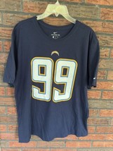 Los Angeles Chargers Nike Tee XL #99 Joey Bosa Short Sleeve Shirt Jersey... - $23.75