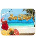 San Diego with Cocktails Fridge Magnet - $7.99