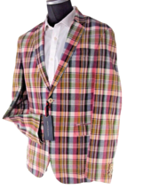 Tommy Hilfiger men&#39;s casual plaid jacket size 48 slim fit - £297.25 GBP