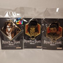Attack on Titan Eren Jeager Limited Edition Collectible  Enamel Pins Lot of 3 - £30.25 GBP