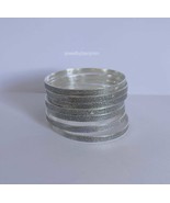 Set of 7 Bangles, Sterling Silver Stacking Bangles, Bangles, silver Brac... - €52,11 EUR