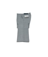 Perry Ellis Portfolio Men&#39;s Slim-Fit Flat Front Twill Pants - Light Grey... - $26.99