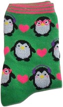 Funky Cute Novelty PENGUIN LOVE HEART CASUAL CREW SOCKS Lolita Fun Cheer... - £3.83 GBP