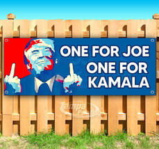 One For Joe One For Kamala Trump 2024 President Banner Flag Sign Vinyl SB00173 - £18.03 GBP+