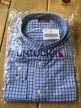 UNTUCKit Long Sleeve Collared Shirt - 2XL - Blue Plaid - NWT - £39.11 GBP