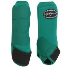 COOLHORSE Reinsman Apex Front Pair Splint Boots- Emerald (Large) - £63.07 GBP