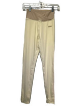 Bo+Tee Revive Wrap V Waist Beige 2 Tone Leggings Size Xs - $24.74